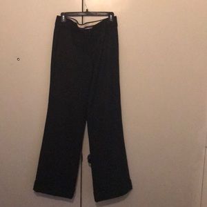 Dark charcoal fully lined wool trouser pants